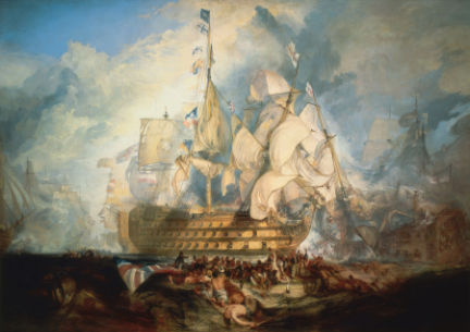 Battle of Trafalgar by Turner