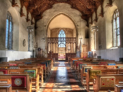 Knapton Church aisle image