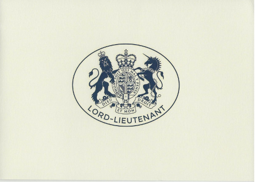 Cover of the Lord-Lieutenant Card