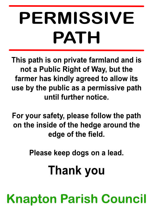 Permissive Path sign