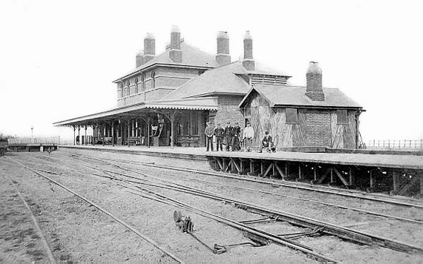 Cromer-High-shortly-after-opening-it-only-had-one-platform Cromer High station, 1880, initially it only had one platform