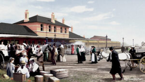Cromer High railway station, by graphic artist James Mindham