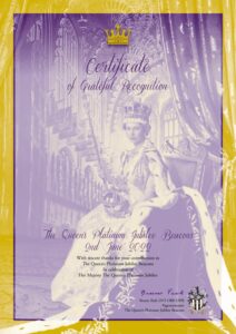 Queens Platinum Jubilee Beacon Certificate icon Queens Platinum Jubilee Beacon Certificate icon