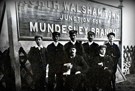 c1898-1906-North-Walsham-Station-Staff North Walsham Station Staff - Circa 1898 to 1906